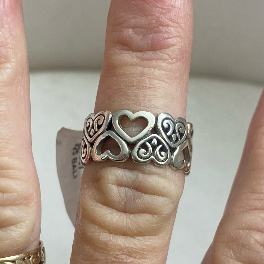 Sterling silver heart ring